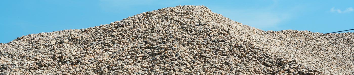 large pile of gravel